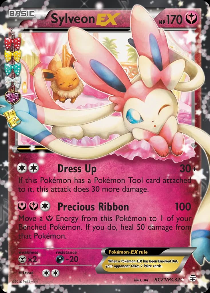 Sylveon-EX — Generations RC21 Pokémon card