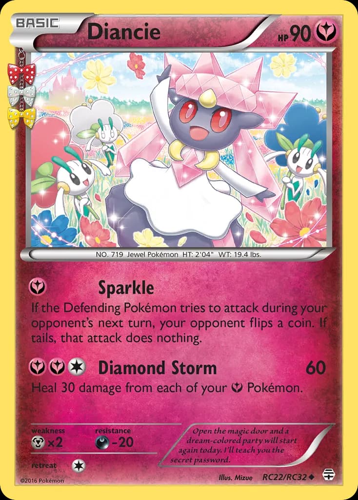 Diancie — Generations RC22 Pokémon card