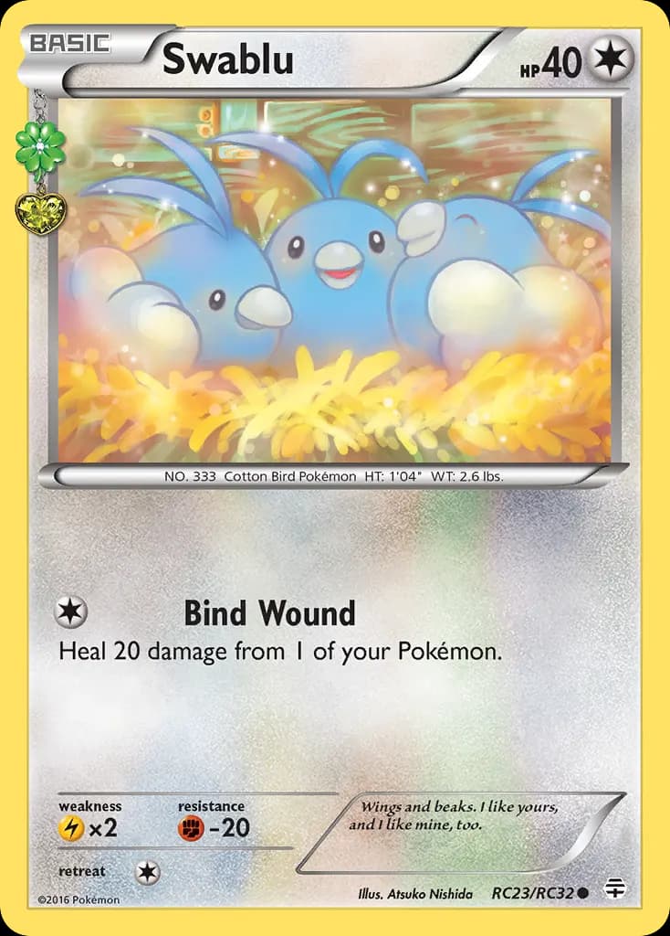Swablu — Generations RC23 Pokémon card