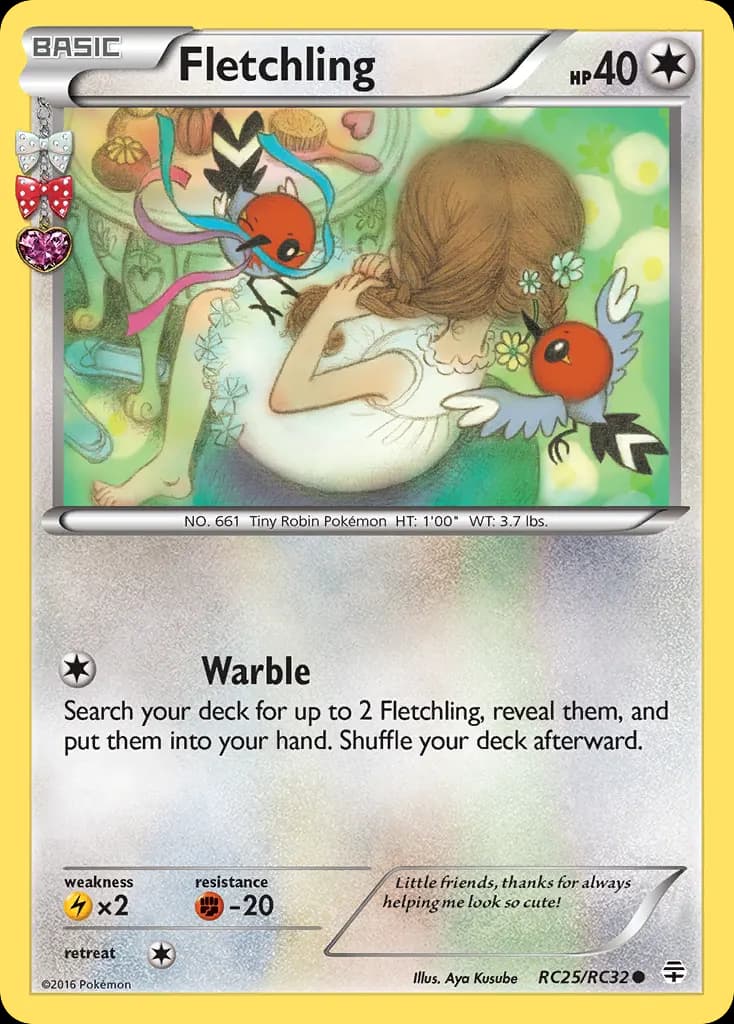 Fletchling — Generations RC25 Pokémon card