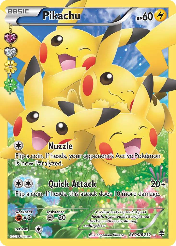 Pikachu — Generations RC29 Pokémon card