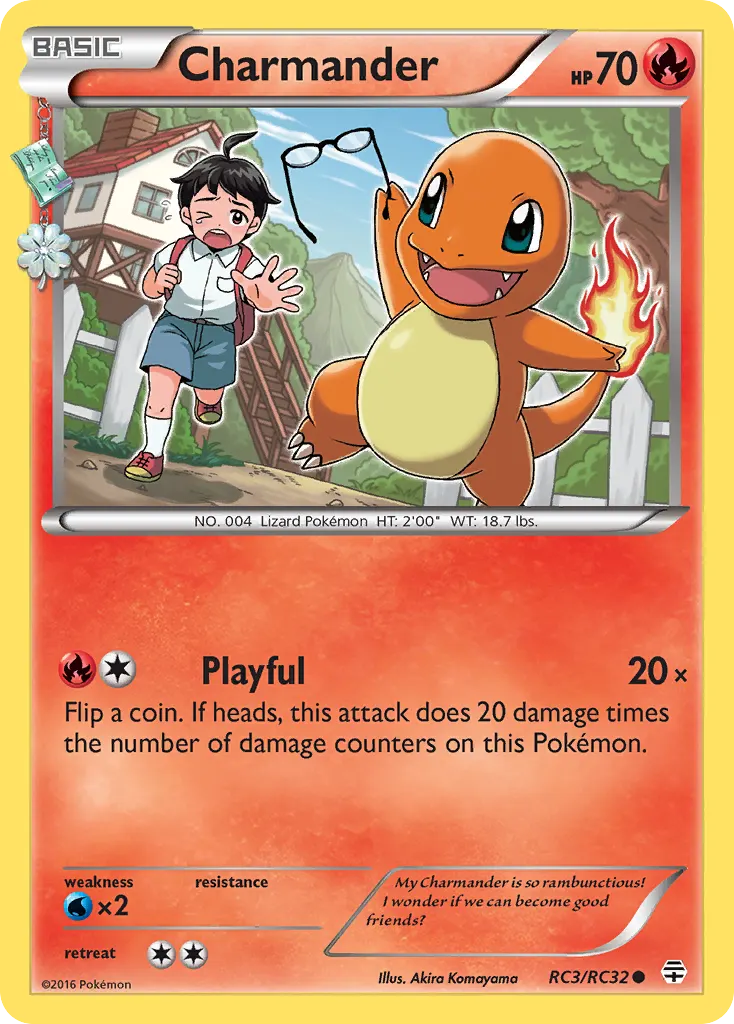 Charmander — Generations RC3 Pokémon card