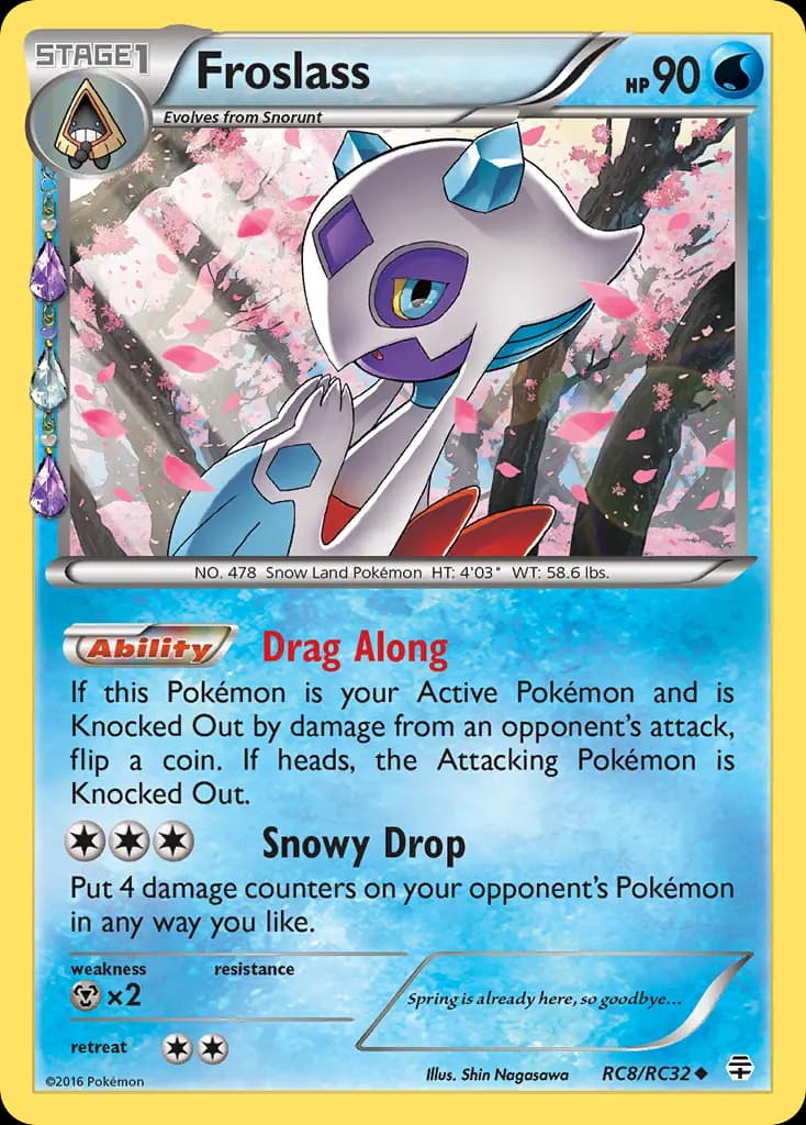 Froslass — Generations RC8 Pokémon card