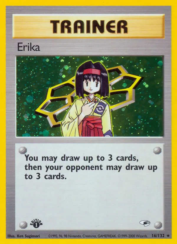 Erika — Gym Heroes 16 Pokémon card