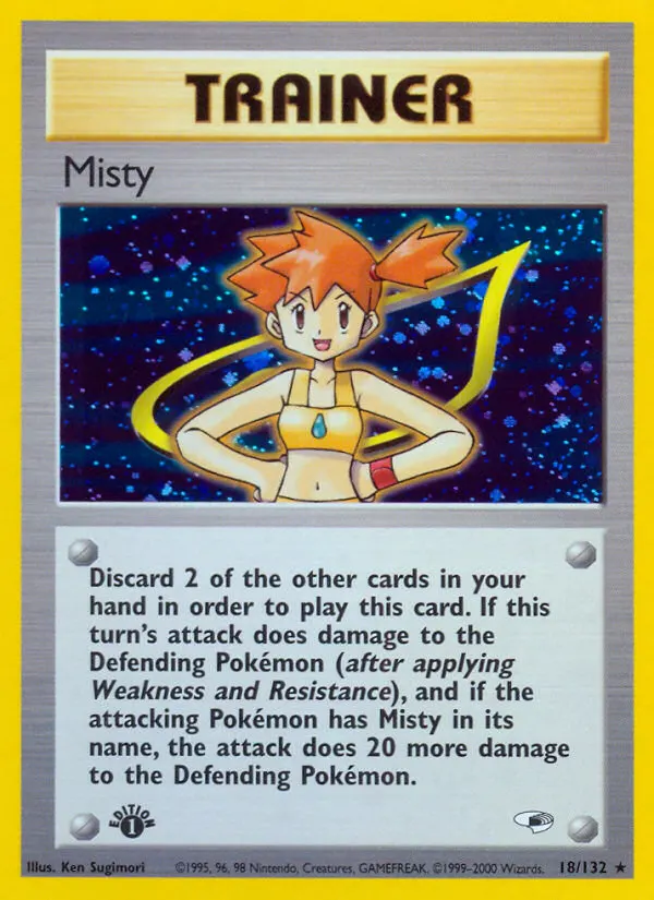Misty — Gym Heroes 18 Pokémon card