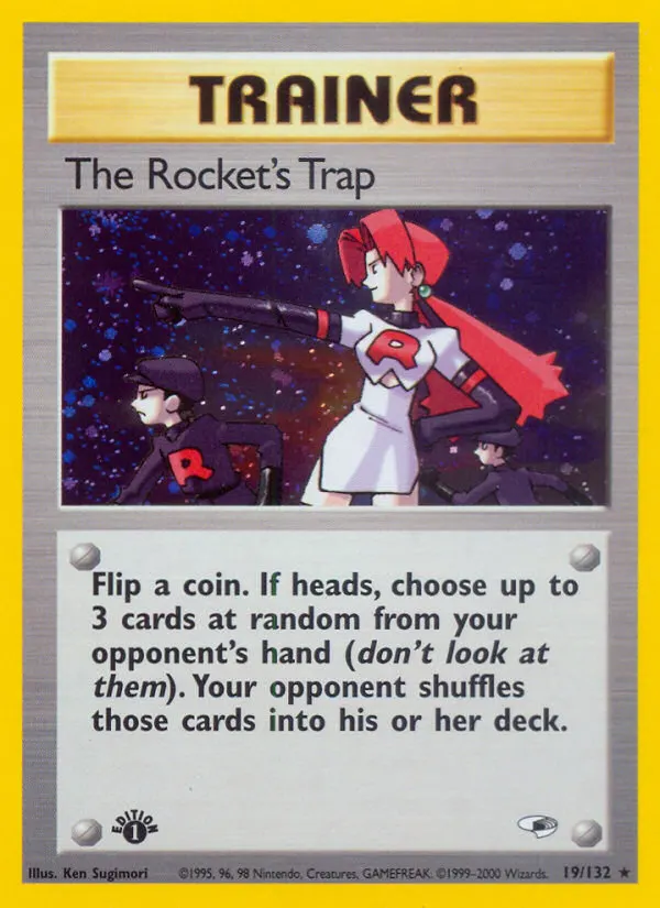 The Rocket's Trap — Gym Heroes 19 Pokémon card