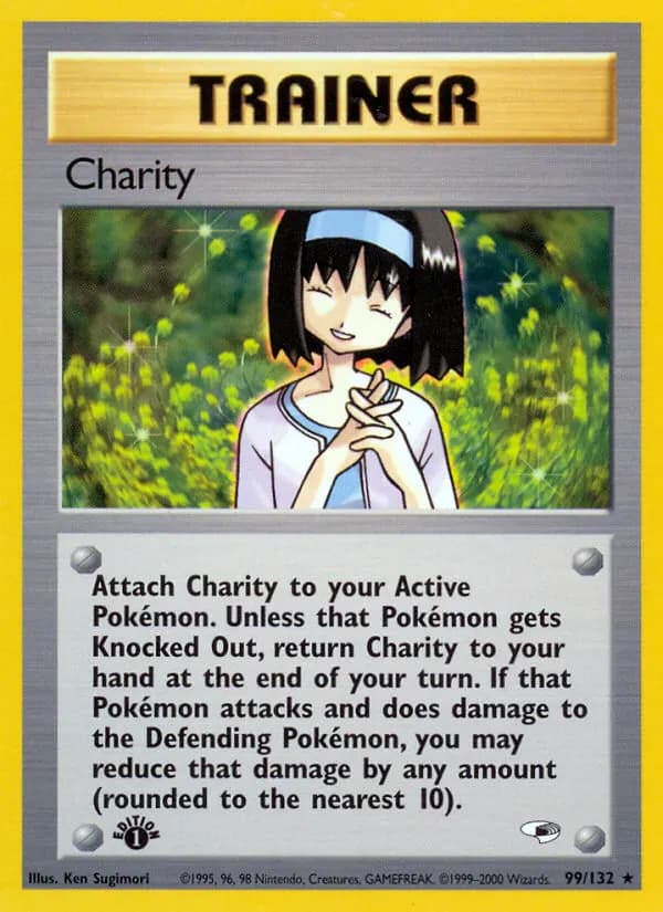 Charity — Gym Heroes 99 Pokémon card
