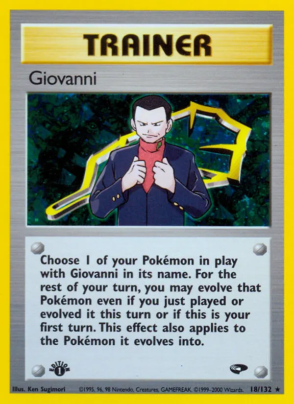 Giovanni — Gym Challenge 18 Pokémon card