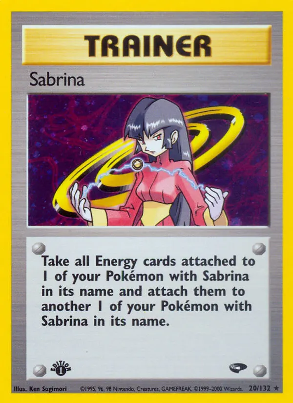 Sabrina — Gym Challenge 20 Pokémon card