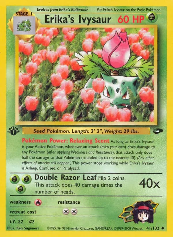 Erika's Ivysaur — Gym Challenge 41 Pokémon card
