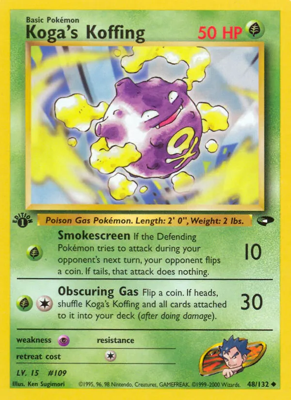Koga's Koffing — Gym Challenge 48 Pokémon card
