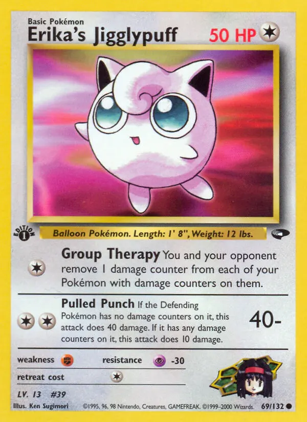 Erika's Jigglypuff — Gym Challenge 69 Pokémon card