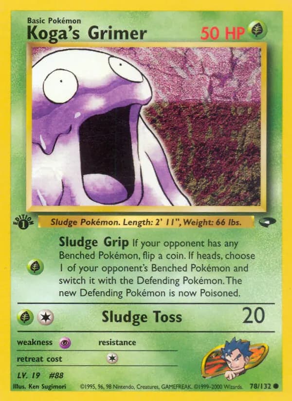 Koga's Grimer — Gym Challenge 78 Pokémon card