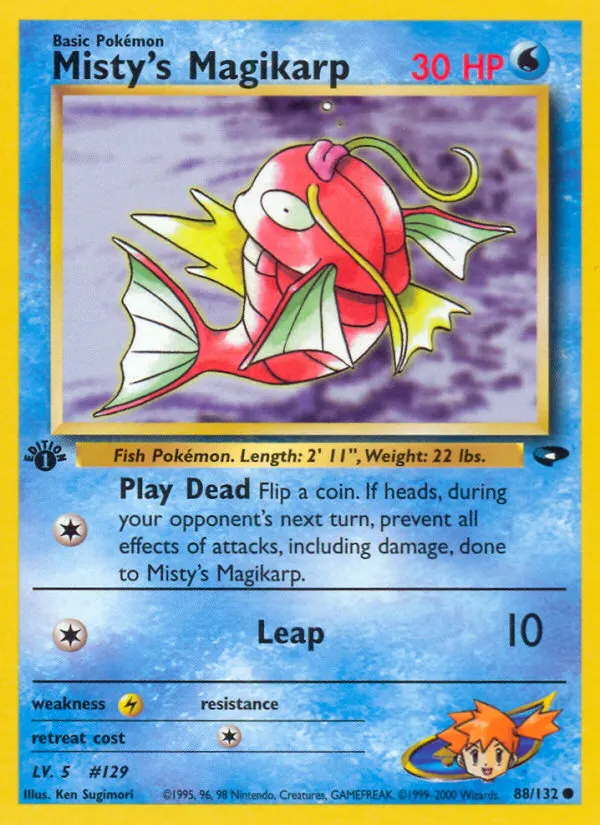 Misty's Magikarp — Gym Challenge 88 Pokémon card