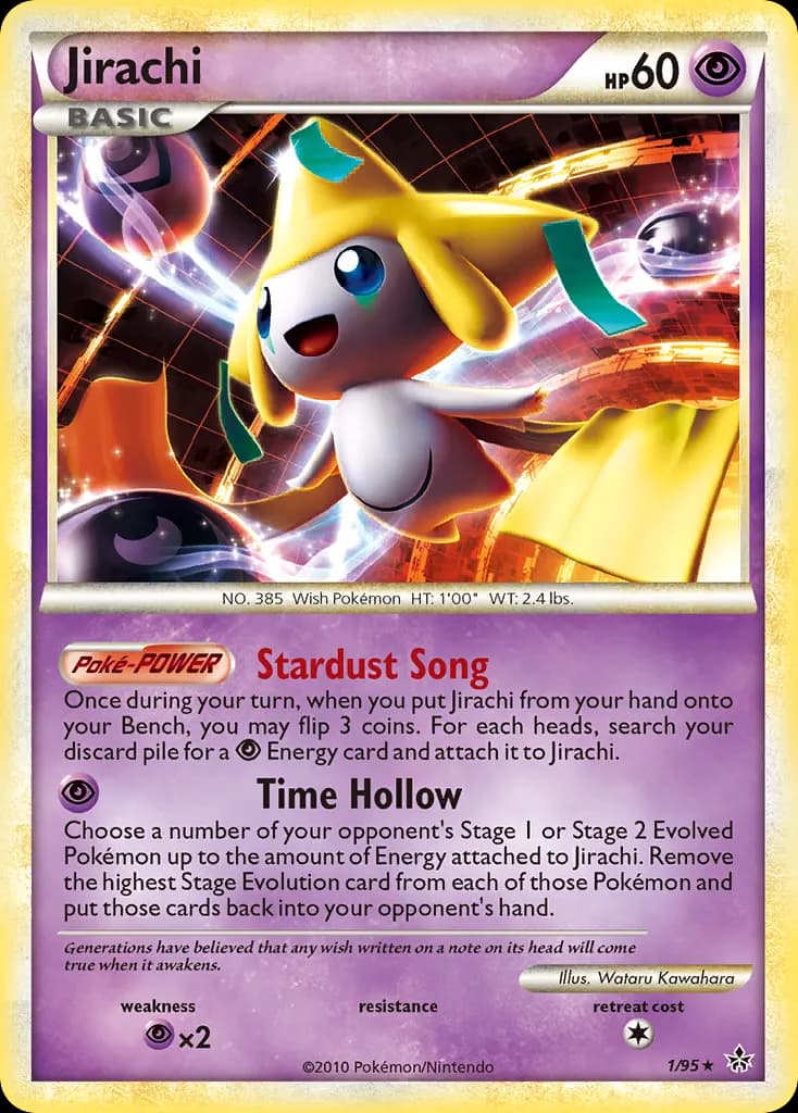 Jirachi — HS—Unleashed 1 Pokémon card