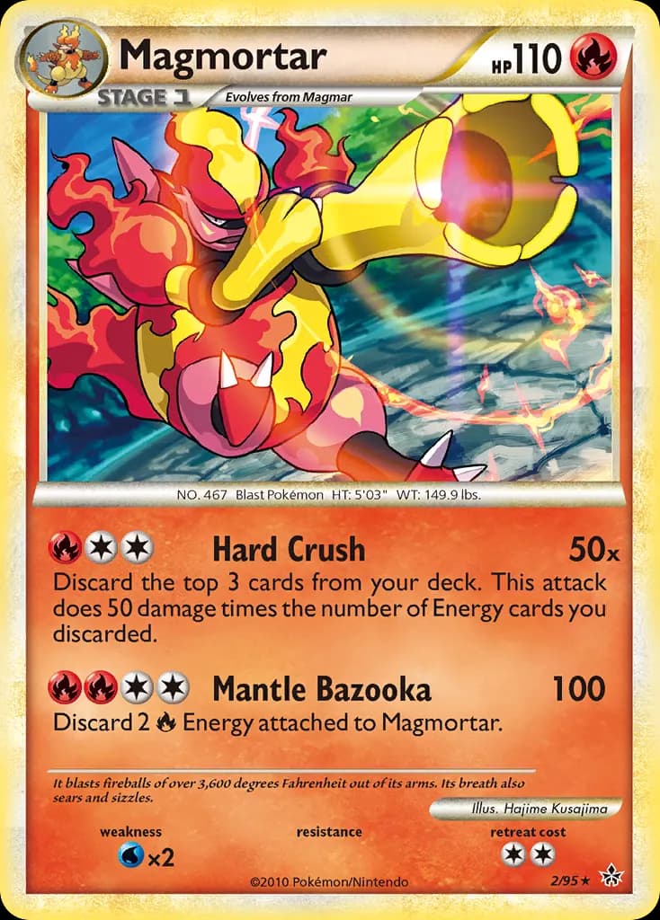 Magmortar — HS—Unleashed 2 Pokémon card
