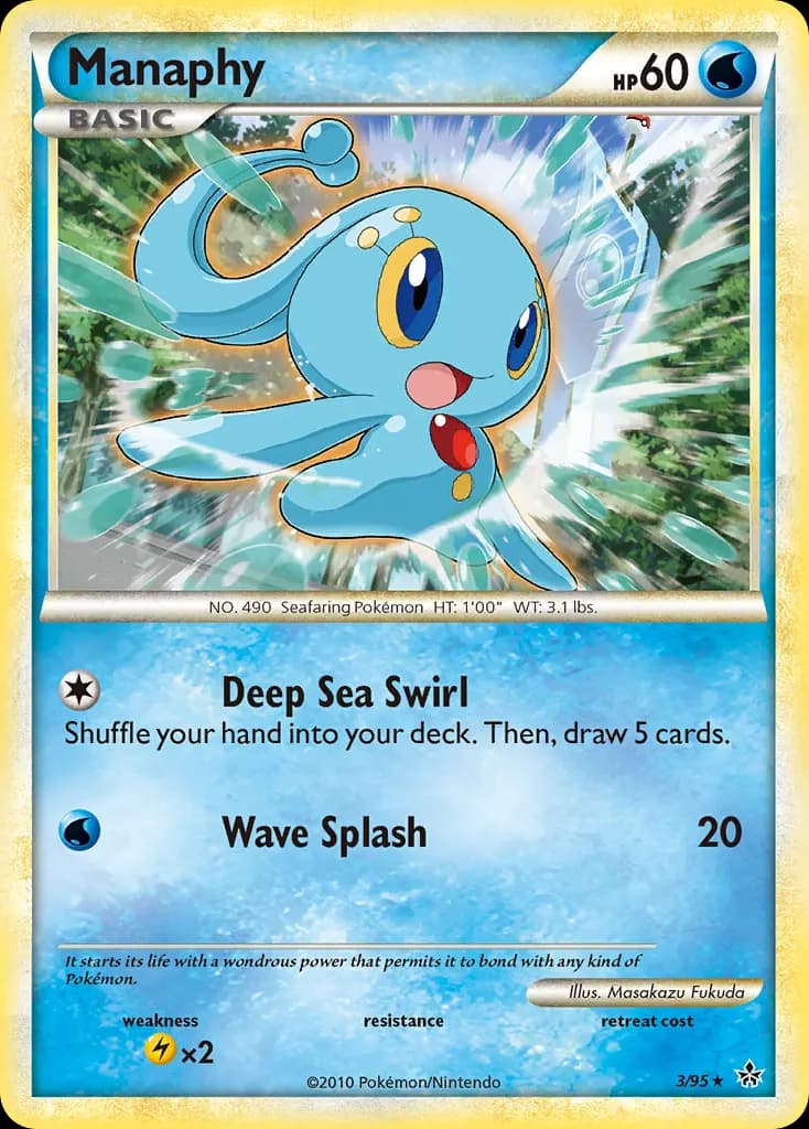 Manaphy — HS—Unleashed 3 Pokémon card