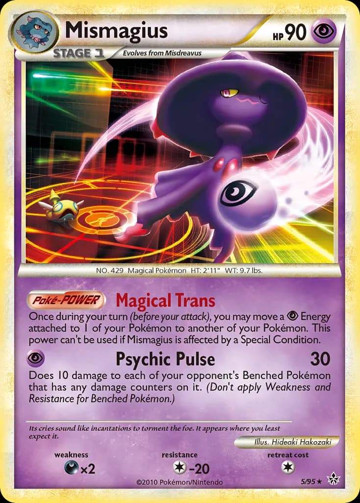 Mismagius — HS—Unleashed 5 Pokémon card