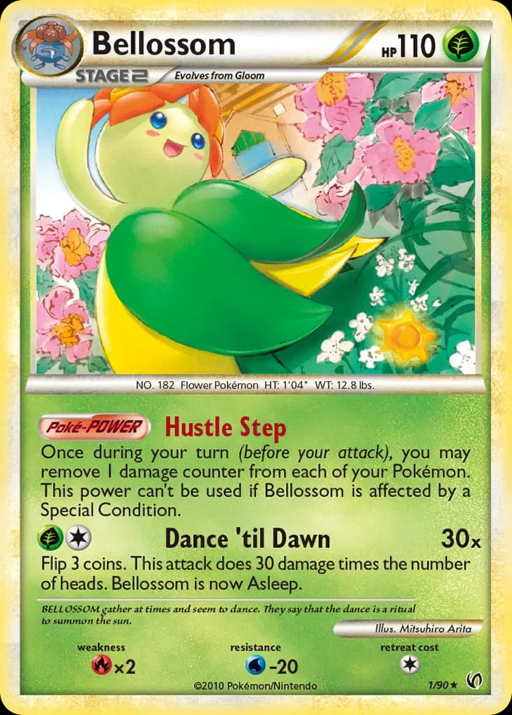 Bellossom — HS—Undaunted 1 Pokémon card