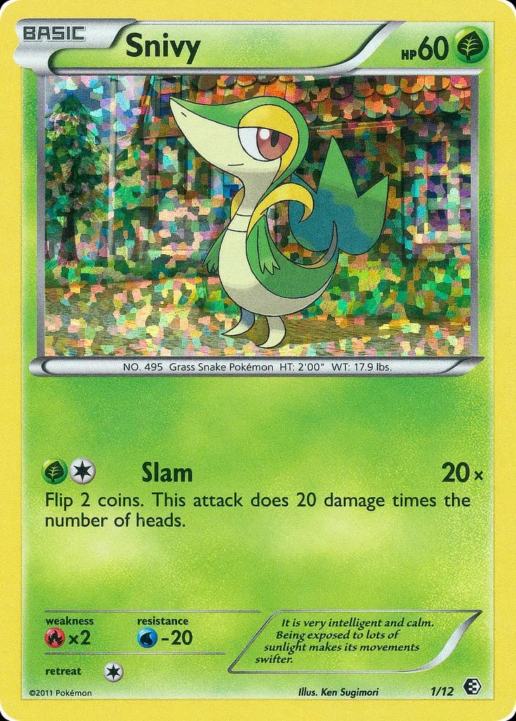 Snivy — McDonald's Collection 2011 1 Pokémon card