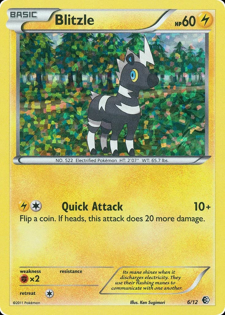 Blitzle — McDonald's Collection 2011 6 Pokémon card