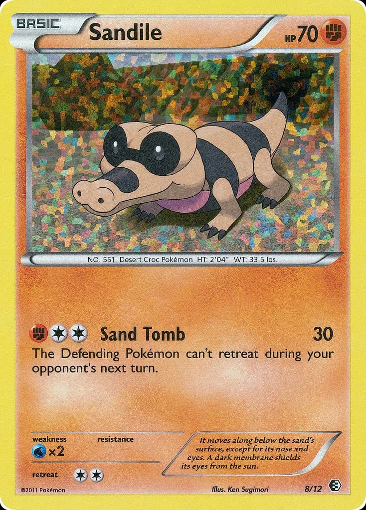 Sandile — McDonald's Collection 2011 8 Pokémon card