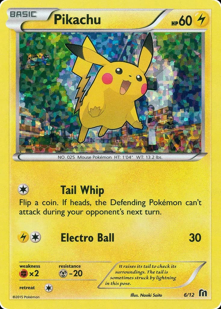 Pikachu — McDonald's Collection 2016 6 Pokémon card