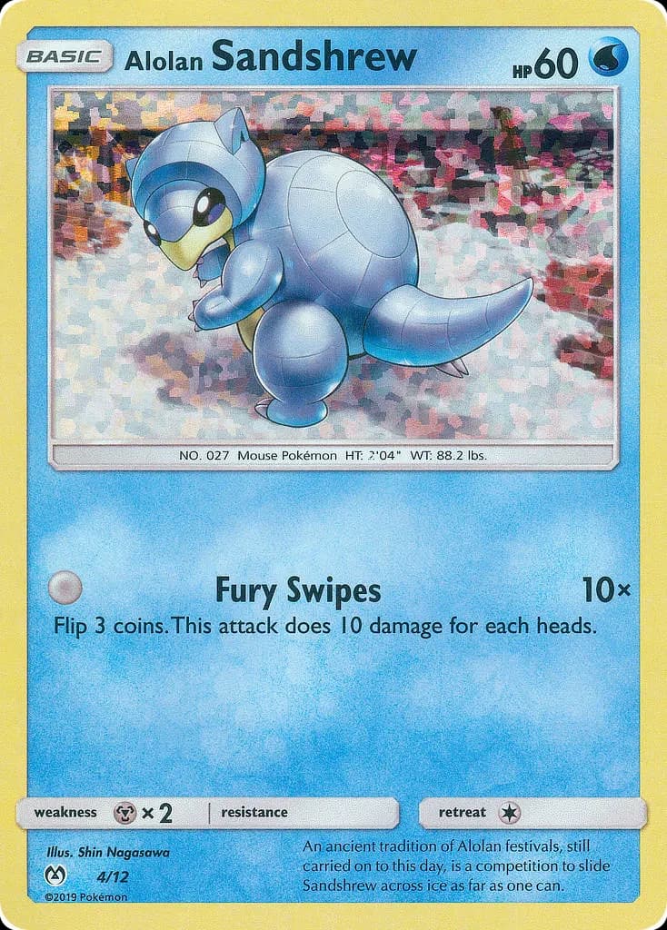 Alolan Sandshrew — McDonald's Collection 2019 4 Pokémon card