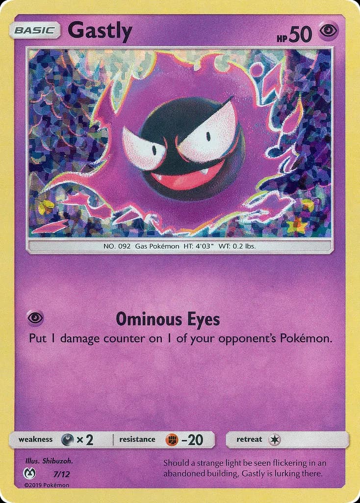 Gastly — McDonald's Collection 2019 7 Pokémon card