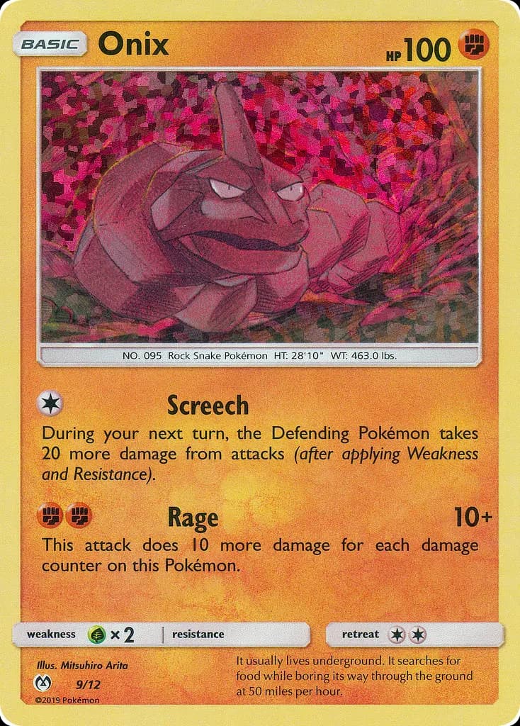 Onix — McDonald’s Kollektion 2019 9 German Pokémon card