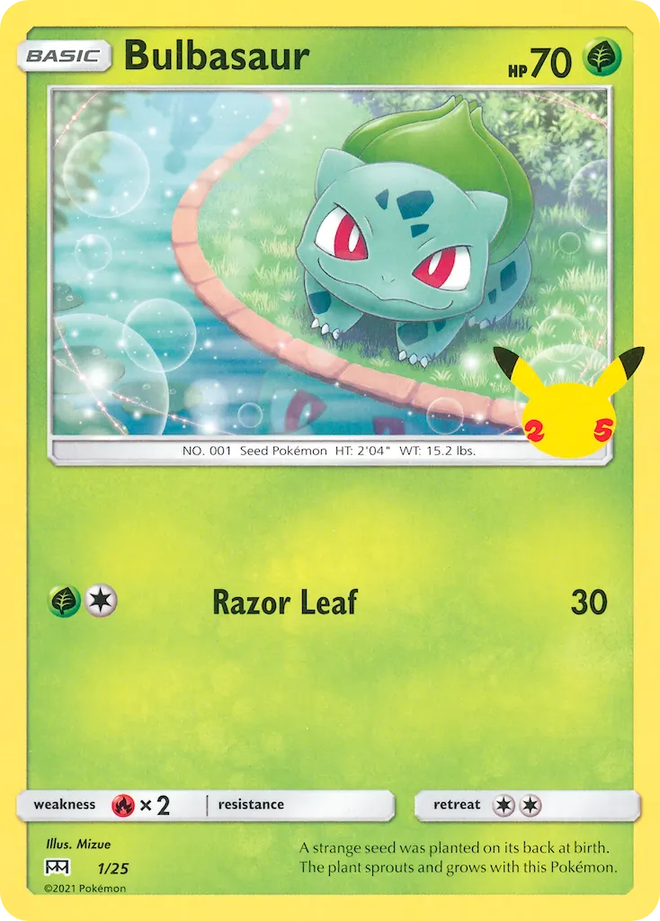 Bulbizarre — Collection McDonald's 2021 1 French Pokémon card