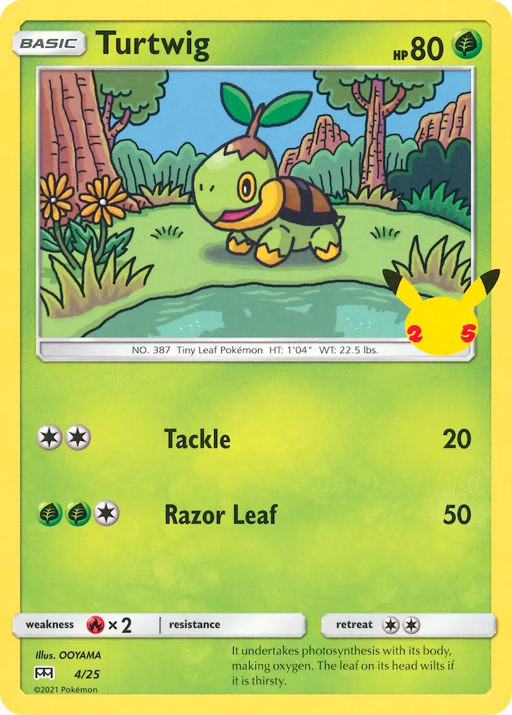 Turtwig — McDonald's Collection 2021 4 Pokémon card