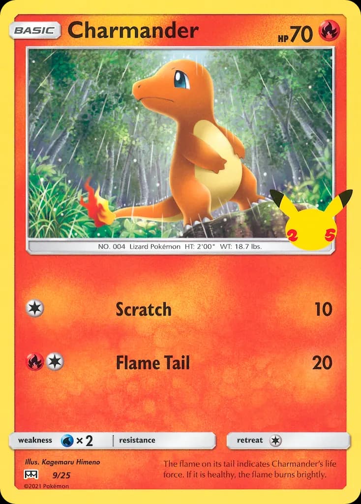Glumanda — McDonald’s Kollektion 2021 9 German Pokémon card