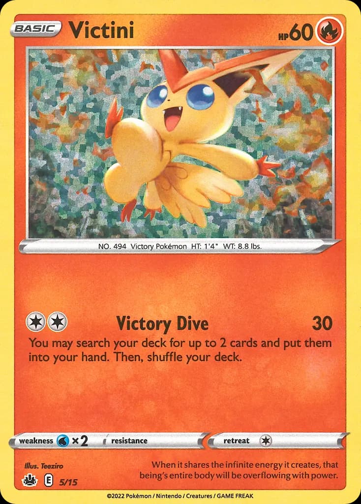 Victini — Colección de McDonald's 2022 5 Spanish Pokémon card