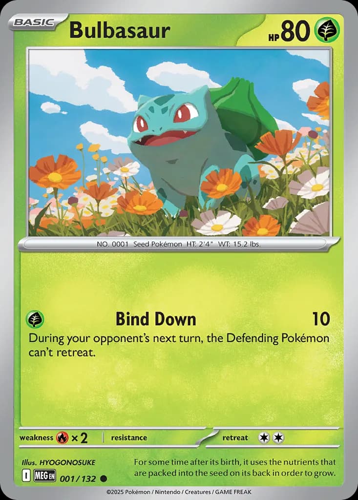 Bulbasaur — Mega Evolution 1 Pokémon card