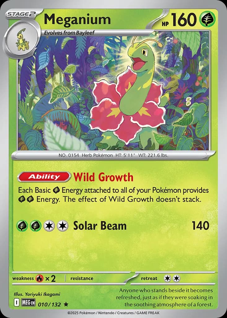 Meganium — Mega Evolution 10 Pokémon card