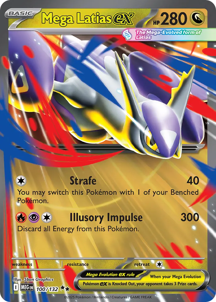Mega Latias ex — Mega Evolution 100 Pokémon card