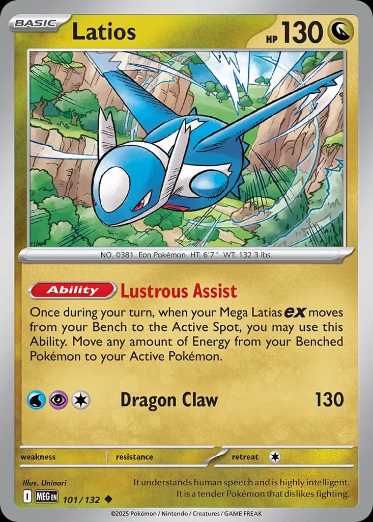 Latios — Mega Evolution 101 Pokémon card