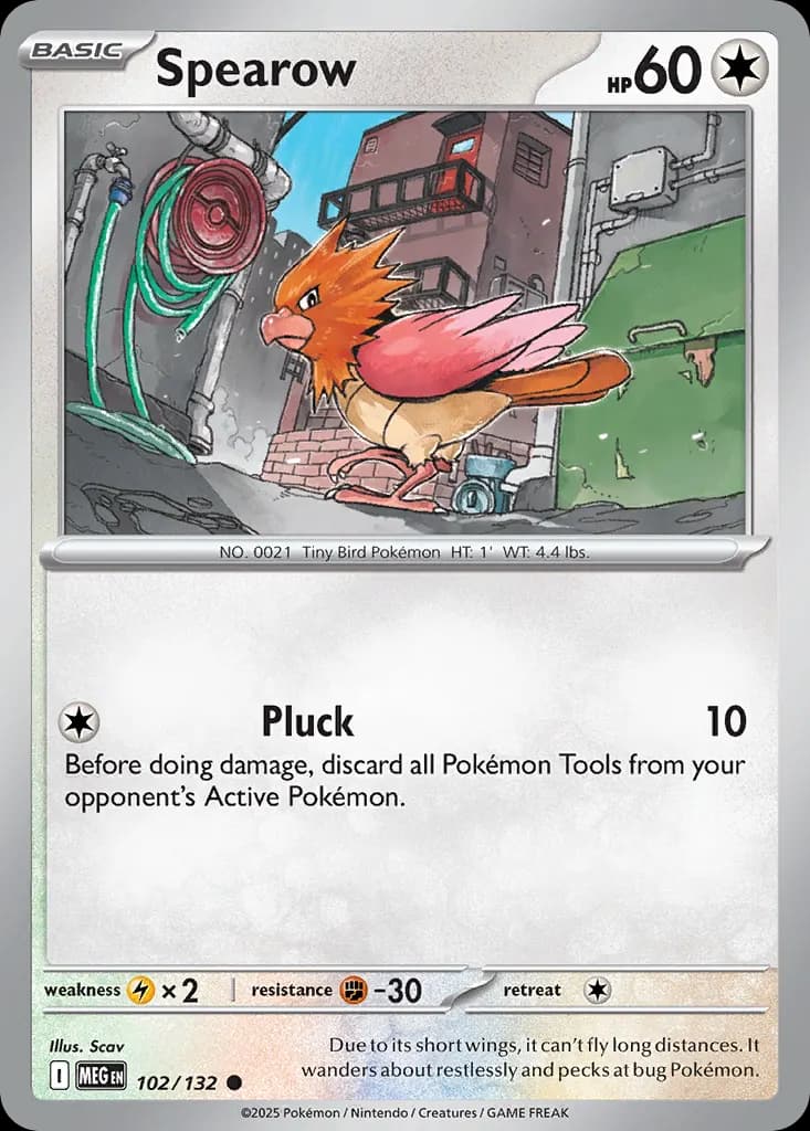 Spearow — Mega Evolution 102 Pokémon card