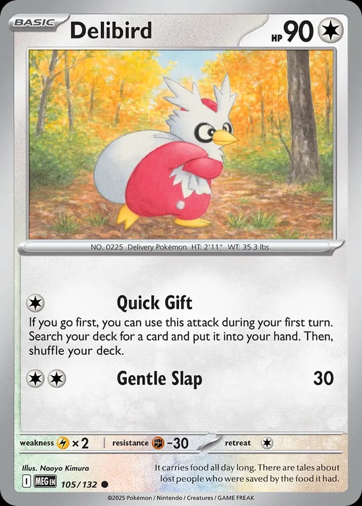 Delibird — Mega Evolution 105 Pokémon card