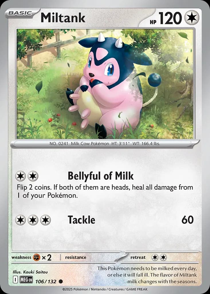 Miltank — Mega Evolution 106 Pokémon card