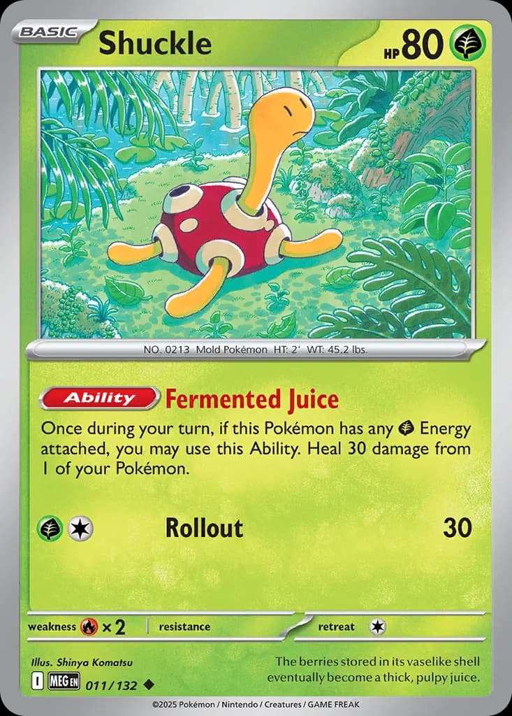 Shuckle — Mega Evolution 11 Pokémon card