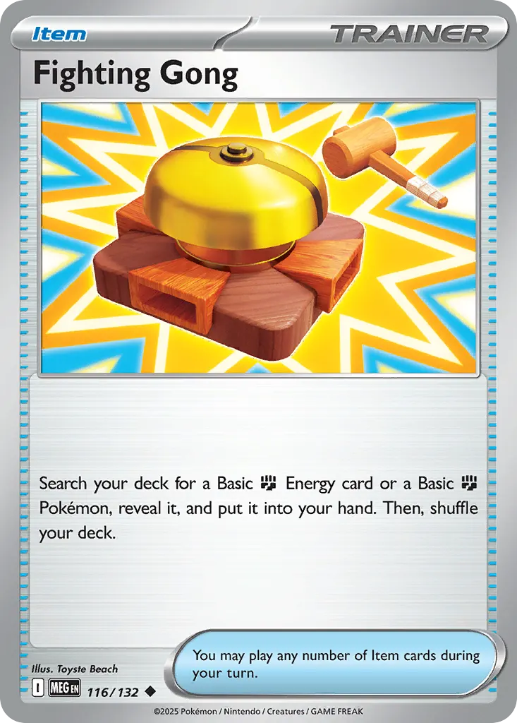 Fighting Gong — Mega Evolution 116 Pokémon card