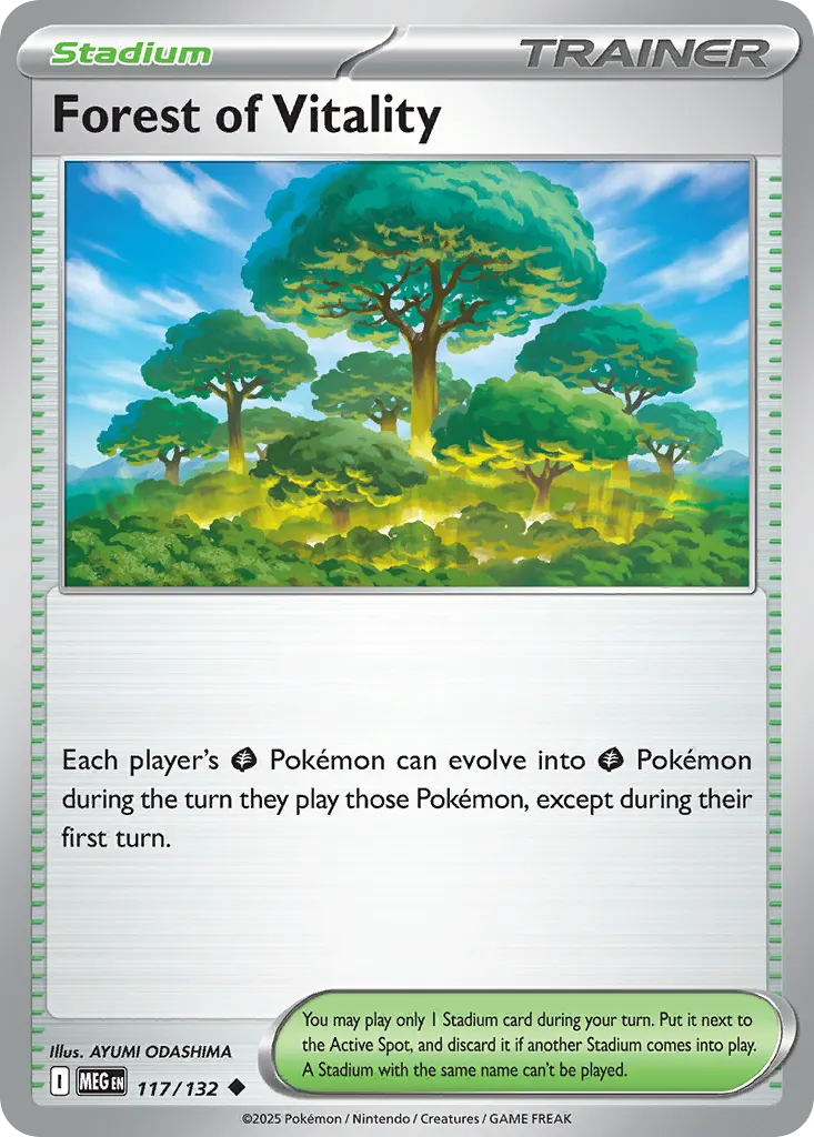 Forest of Vitality — Mega Evolution 117 Pokémon card