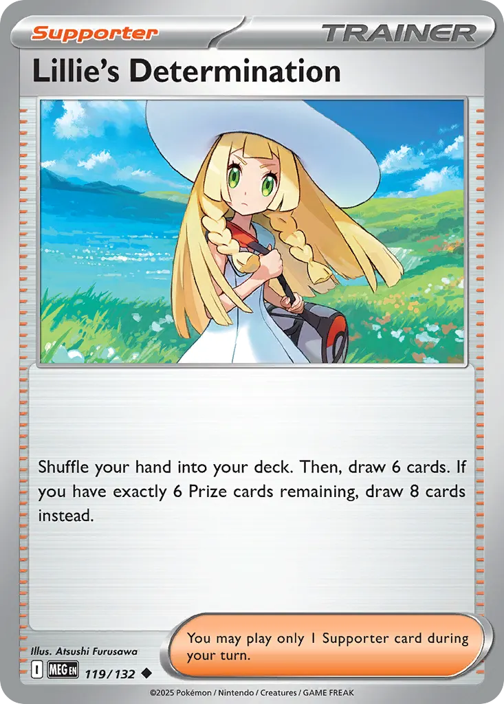 Lillie's Determination — Mega Evolution 119 Pokémon card