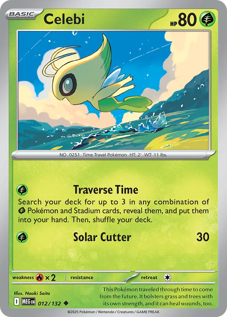 Celebi — Mega Evolution 12 Pokémon card