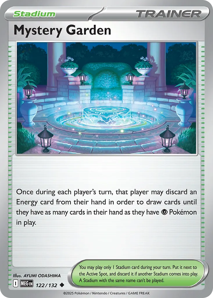 Mystery Garden — Mega Evolution 122 Pokémon card