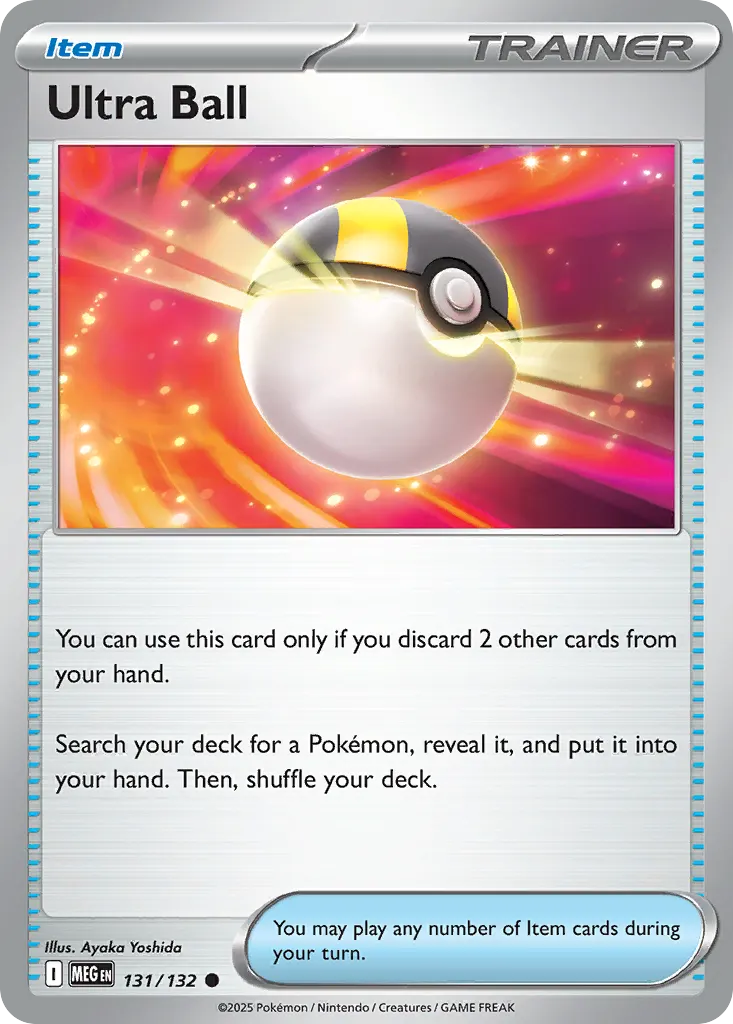 Ultra Ball — Mega Evolution 131 Pokémon card