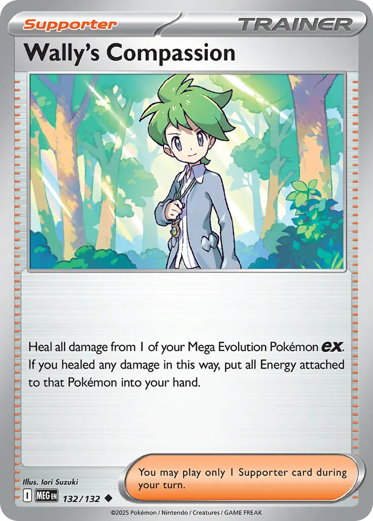 Wally's Compassion — Mega Evolution 132 Pokémon card