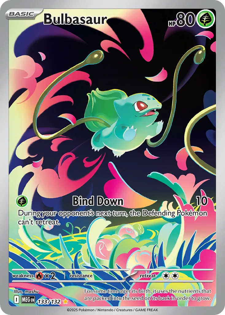 Bulbasaur — Mega Evolution 133 Pokémon card